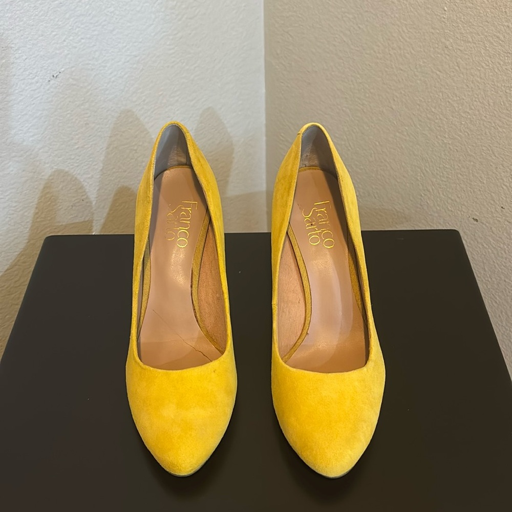 Franco Sarto suede wedges , size 7.5